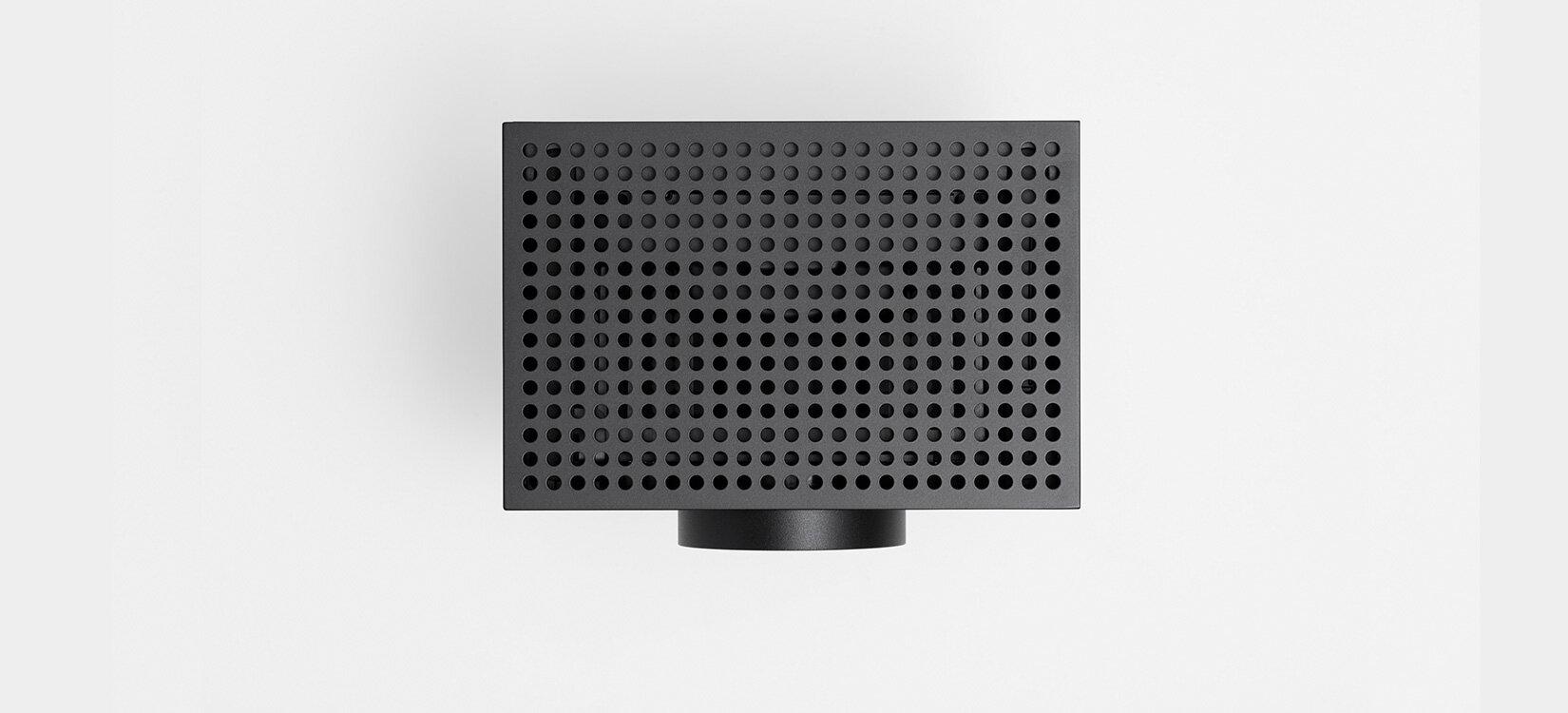 Produktfoto av møteromskamera sett ovenfra.