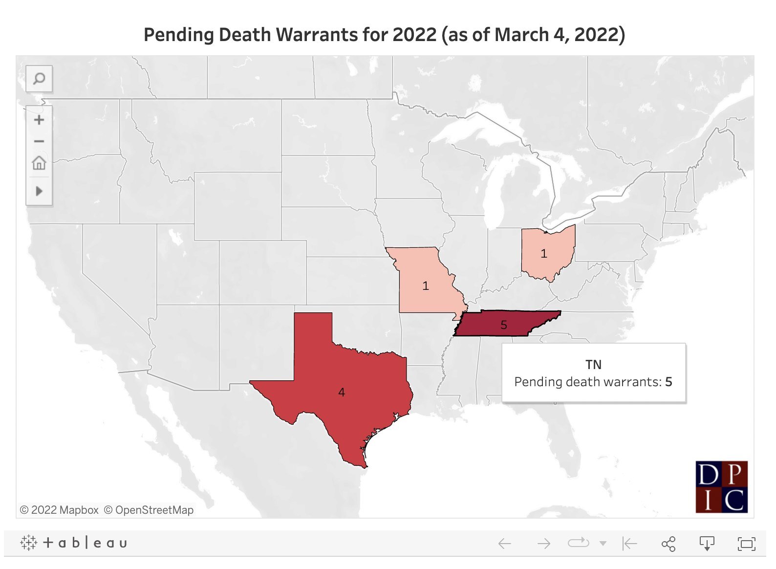 Tennessee Sets Three Execution Dates for Most-in-Nation 5 Pending Executions in 2022