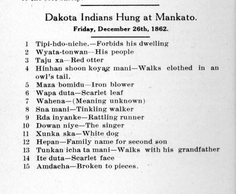The Largest Mass Execution in U.S. History