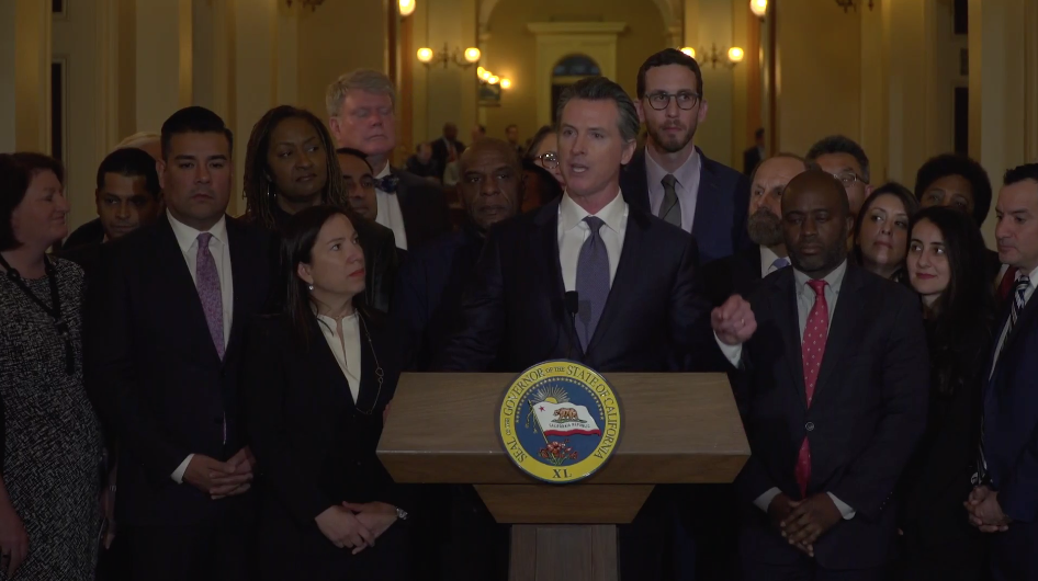 Governor Gavin Newsom announces a moratorium on executions