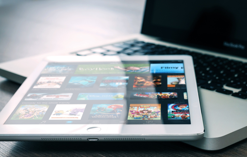 ipad on computer with home video ap open ipad on computer with home video ap open