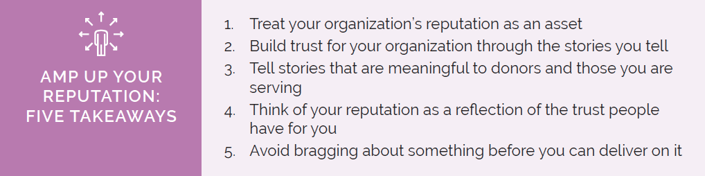 Reputation Takeaways