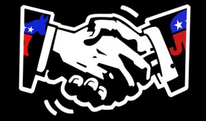 Republican Democratic Bipartisanship Handshake Illustration Shutterstock 500X293 300X176 1
