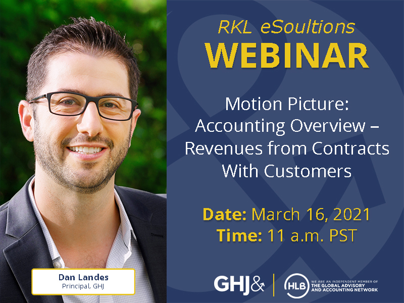 2021 03 16 Motion Picture Accounting Overview Revenues from Contracts With Customers