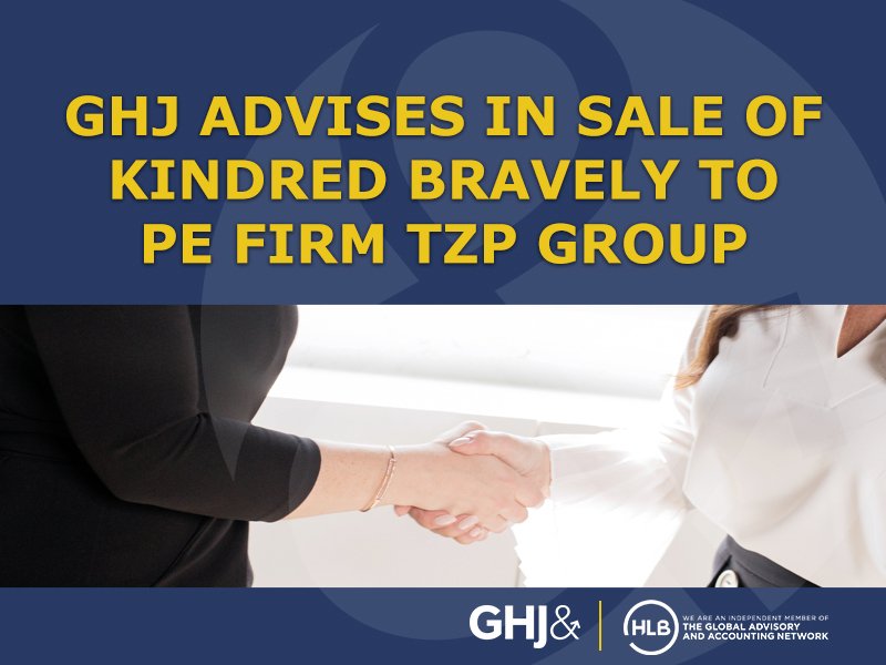 2021 04 28 GHJ Provides Advisory Services in Sale of Kindred Bravely to TZP Group