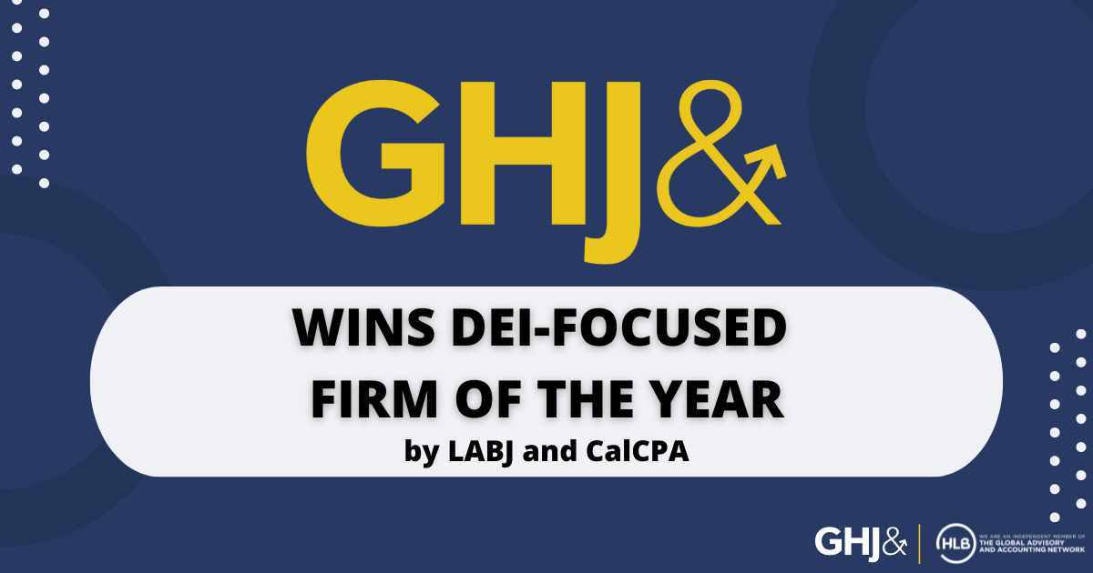 GHJ Wins DEI Focused Firm of the year