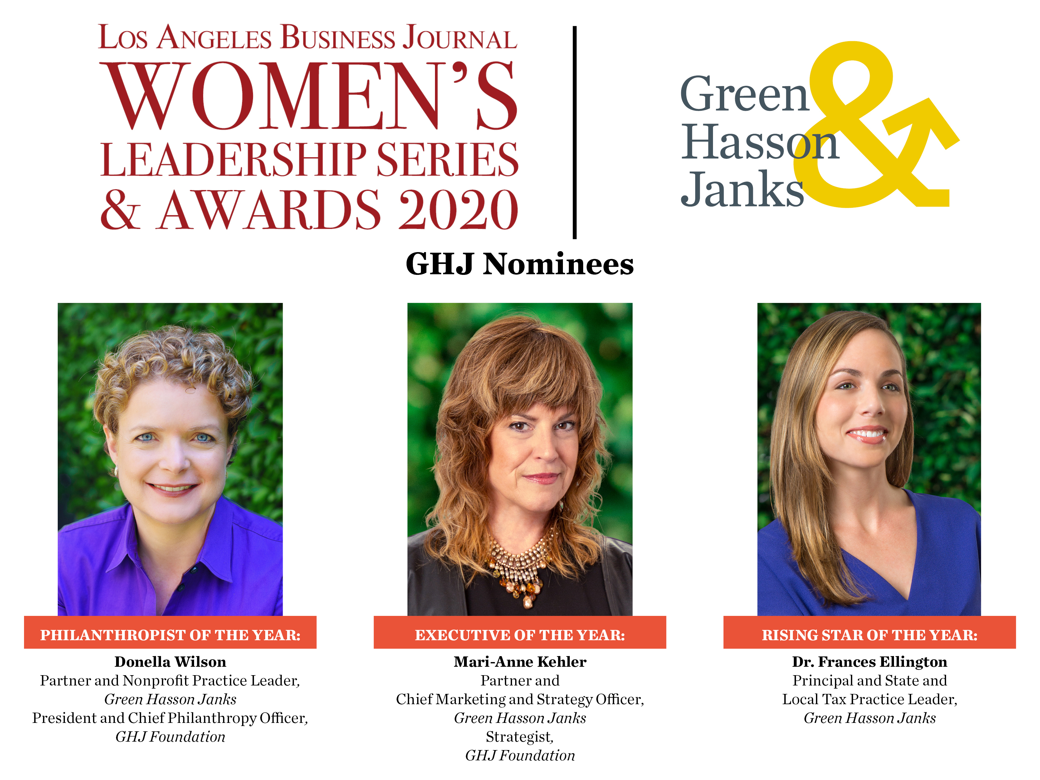 LABJ Womens Leadership Finalists 2020