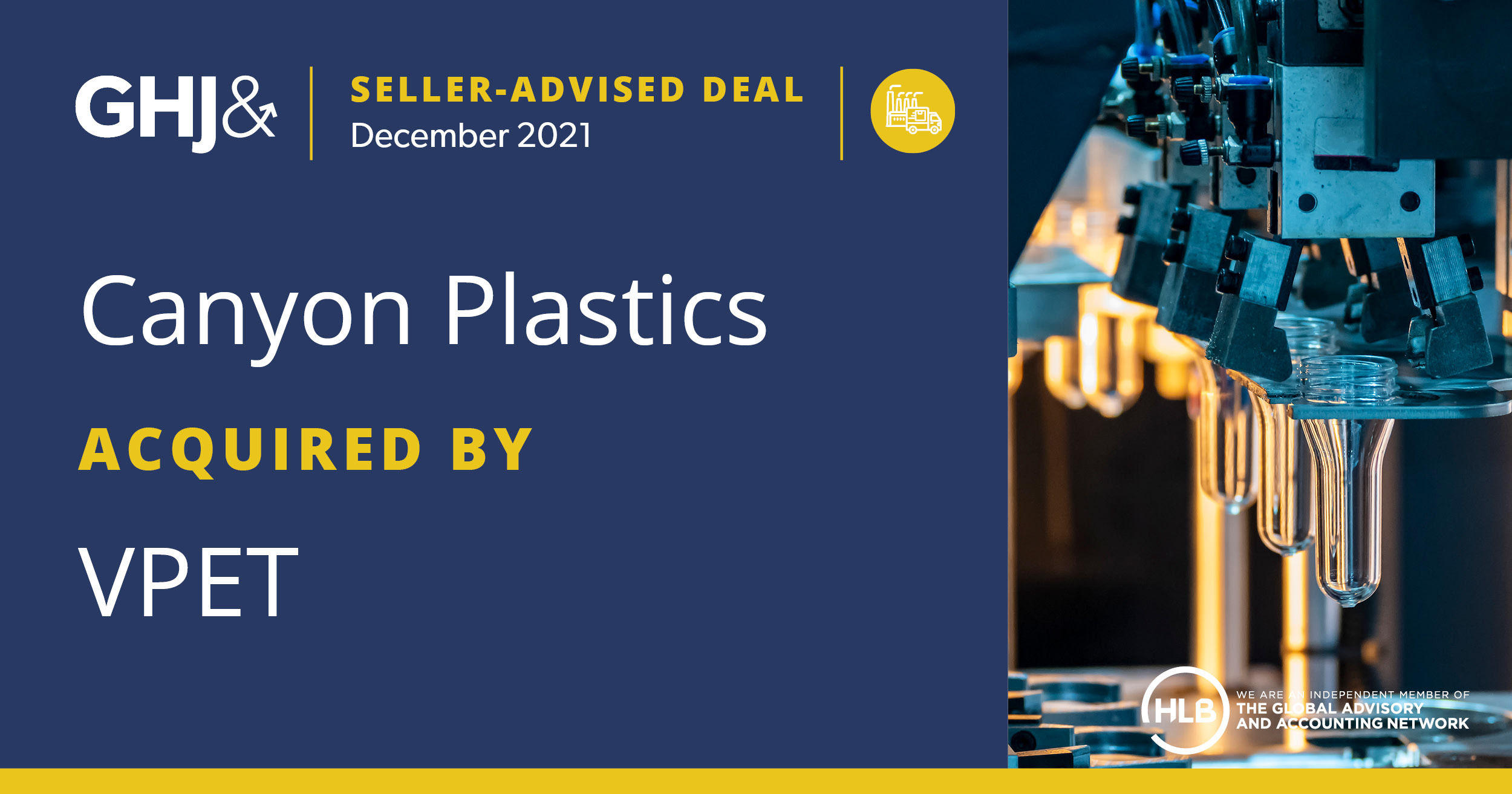 Canyon Plastics Acquired by VPET