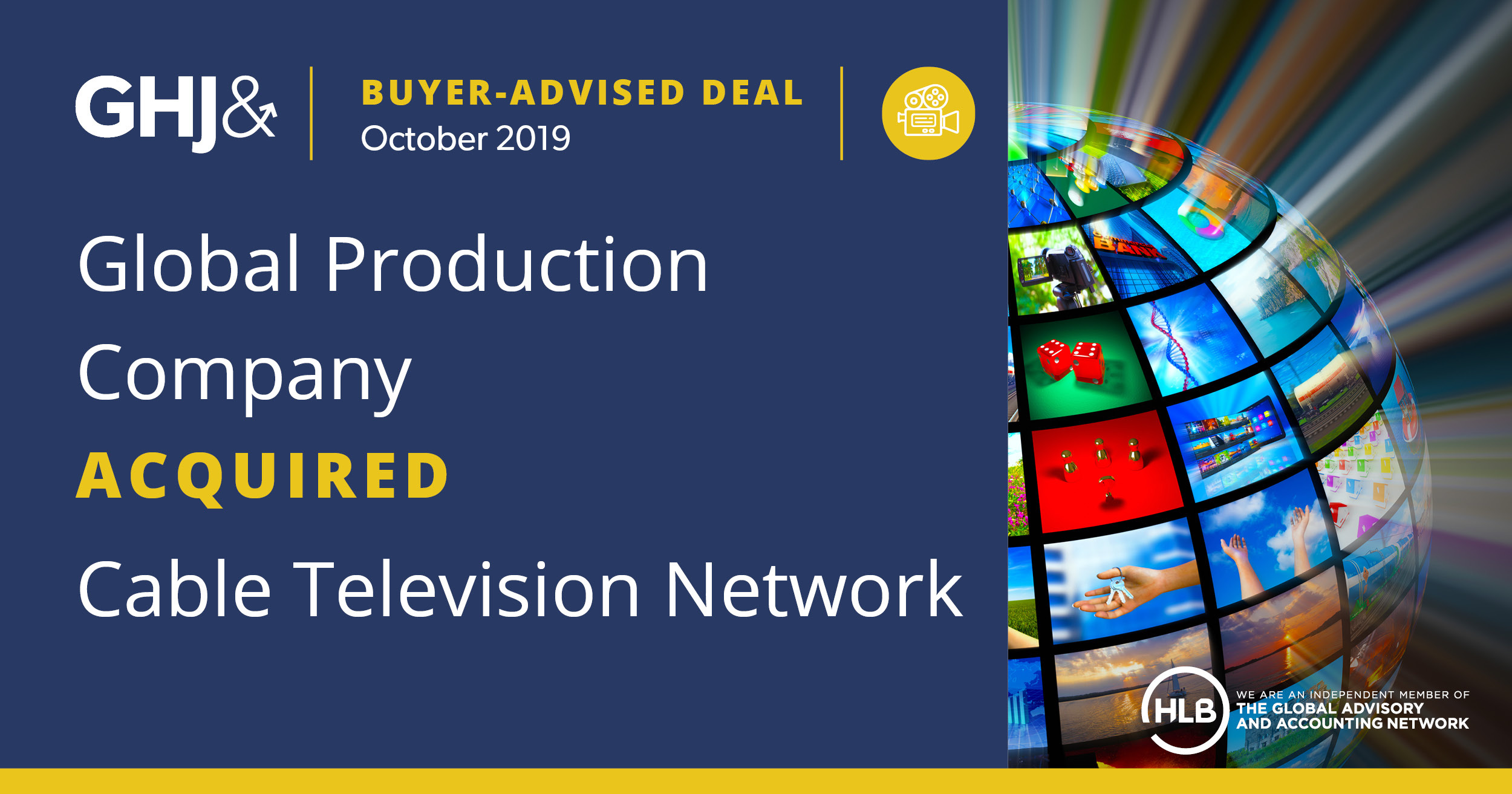 Confidential Cable Television Network aquired Global Production Company