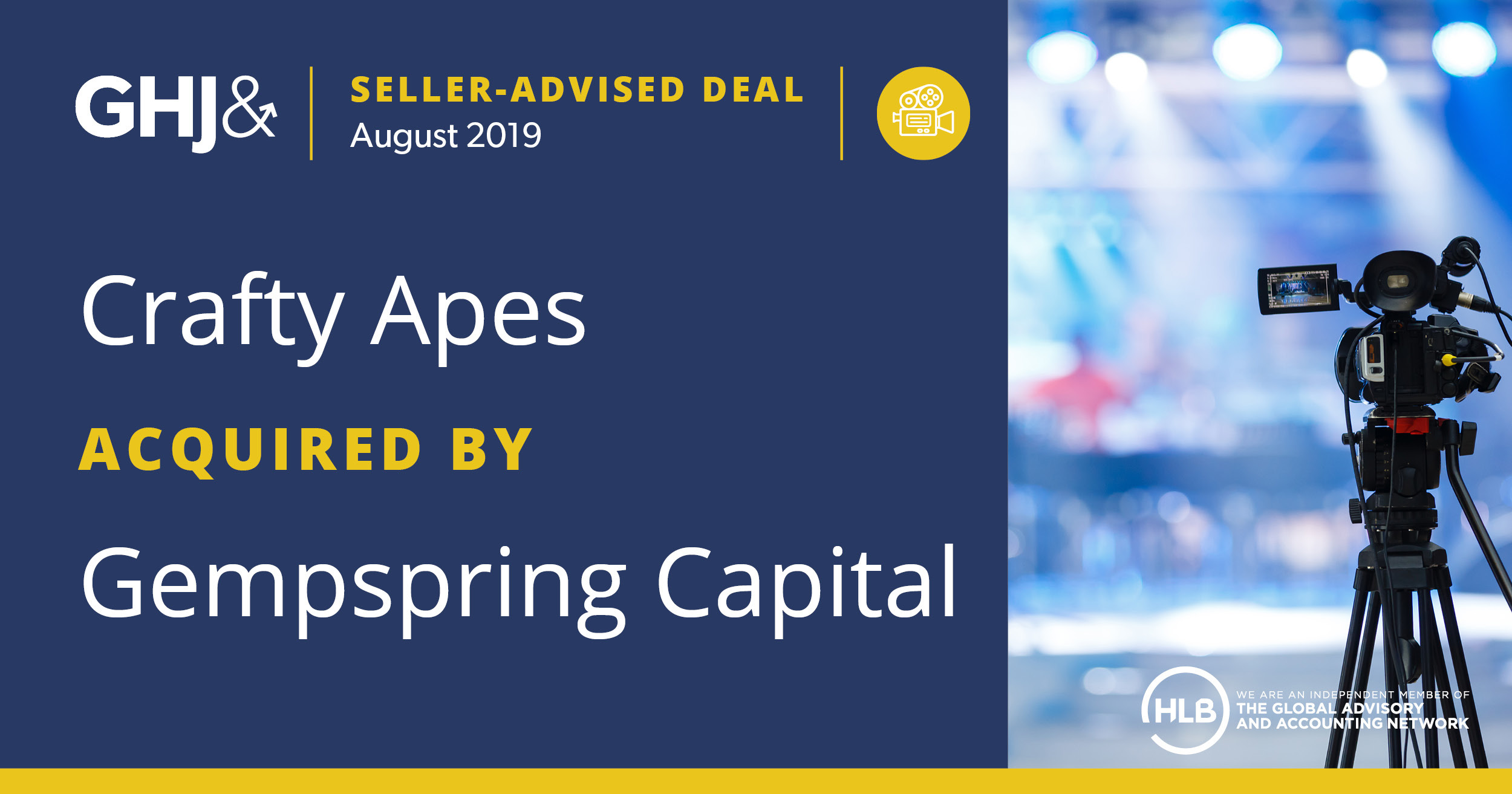 Crafty Apes Aquired by Gempspring Capital