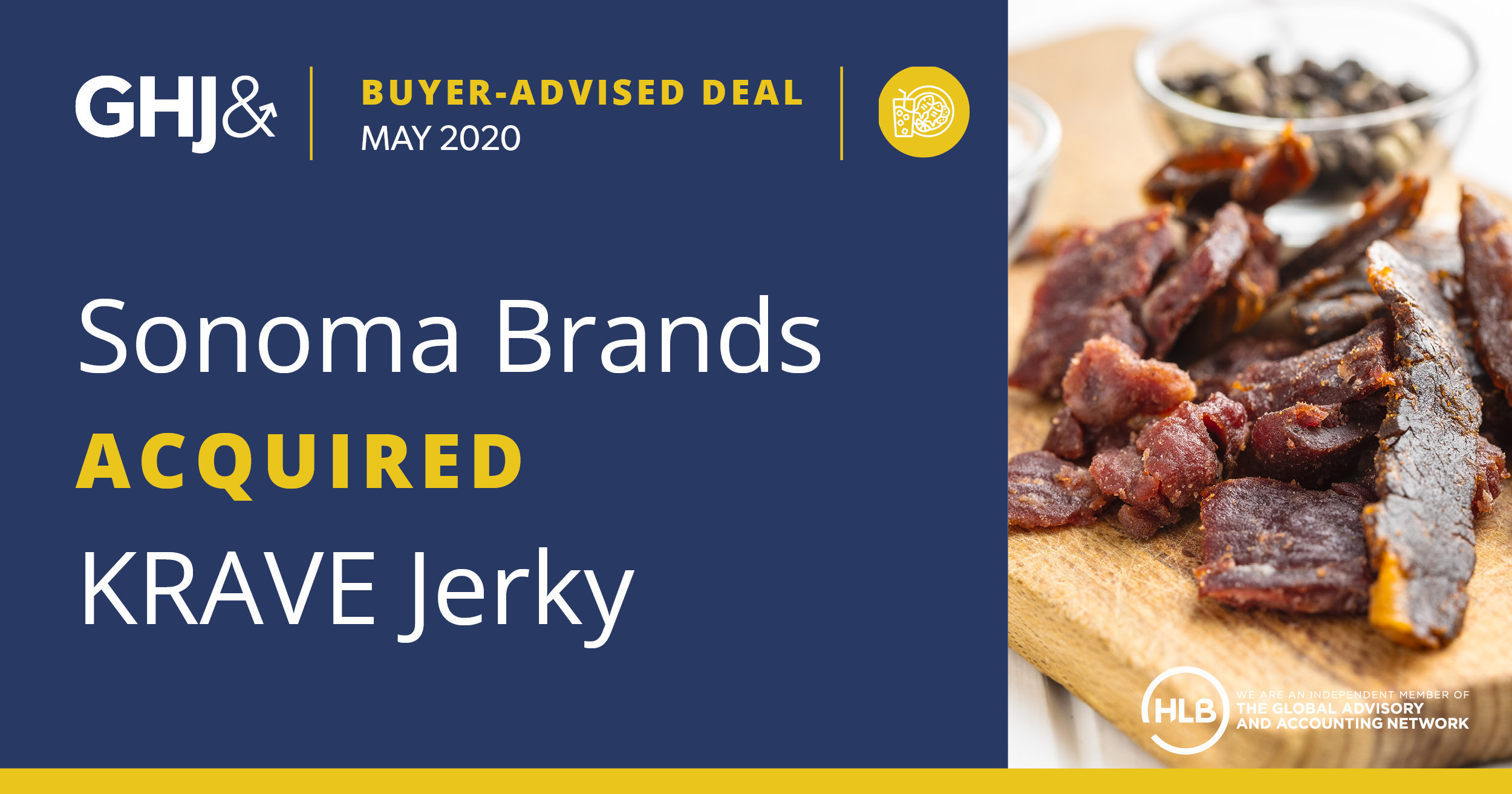 KRAVE Jerky Aquired Sonoma Brands