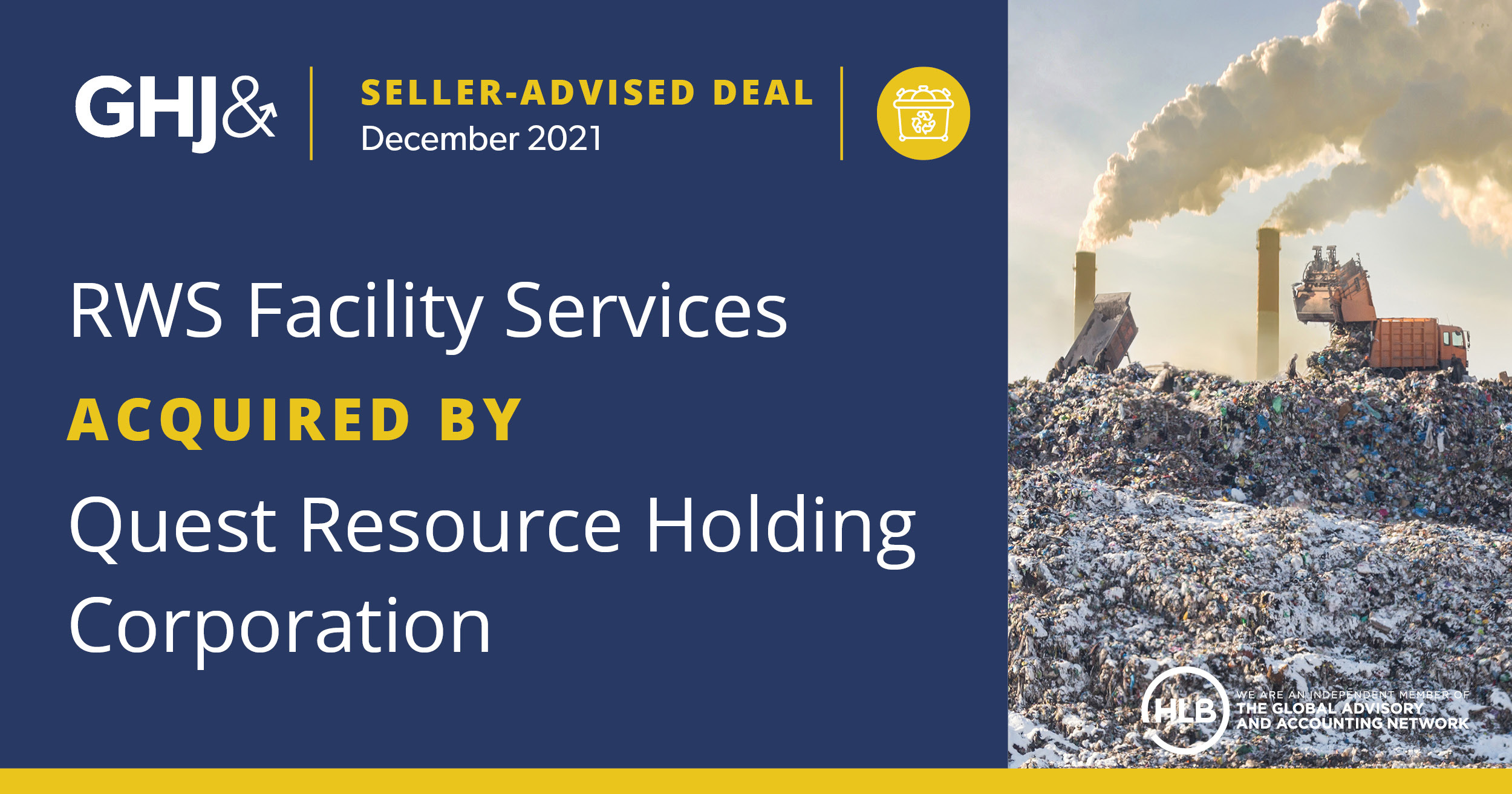 Rws facility services atar capital llc aquired by quest resource holdig corporation