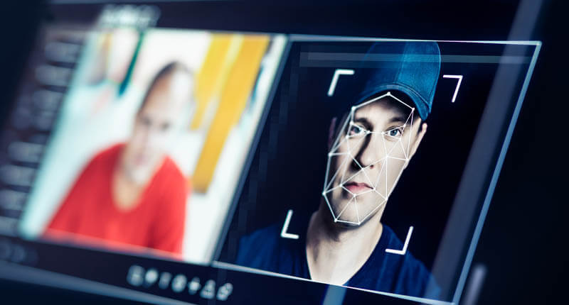 Deep fake. Deepfake AI fraud video or theft. Face recognition or swap. Photo edit with artificial intelligence. Personality and identity scam. Impersonating technology.