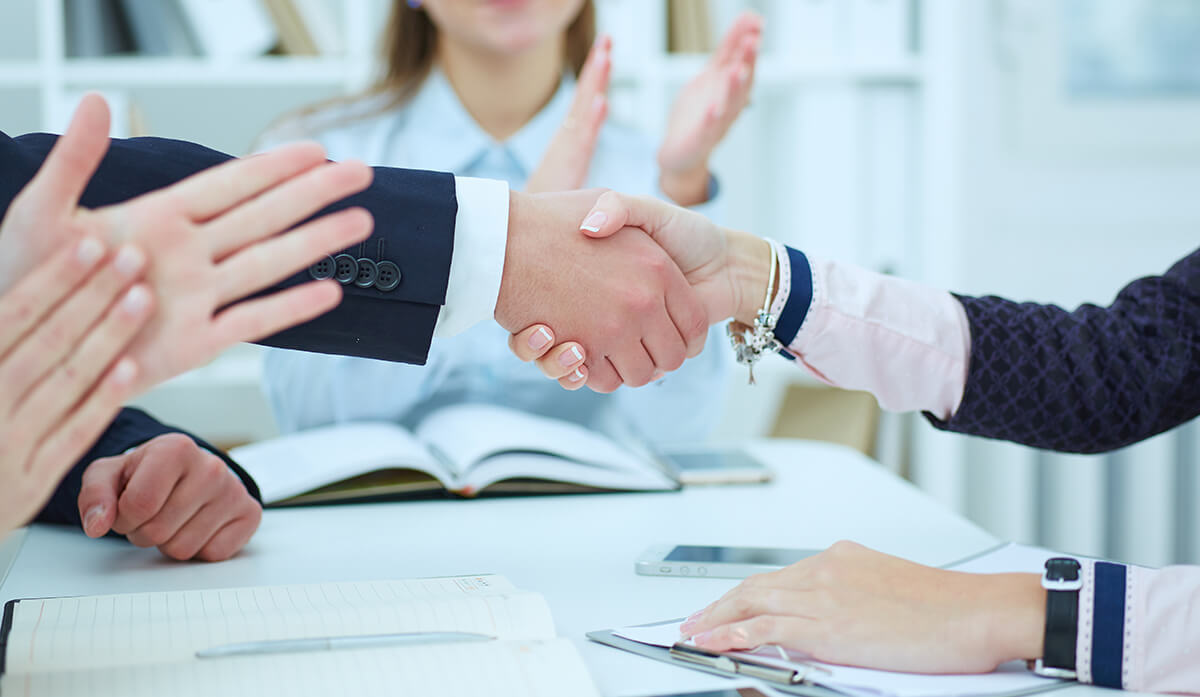 business acquisition business handshake