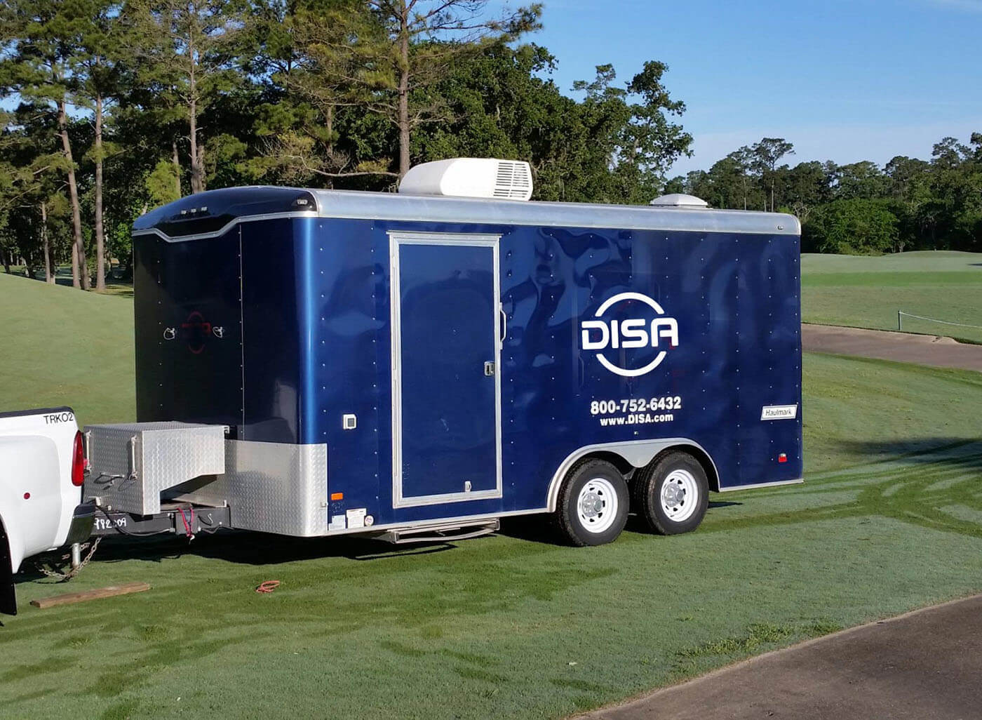 DISA blue mobile testing trailer