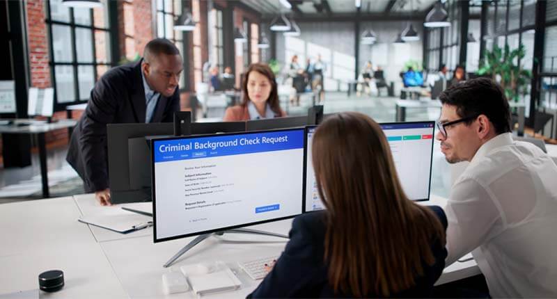 HR Manager Reviews Criminal Record Report