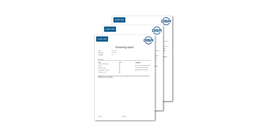 example screening report