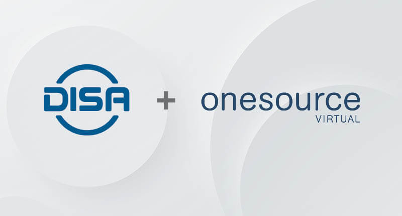 DISA Global Solutions and OneSource Virtual logos partnership