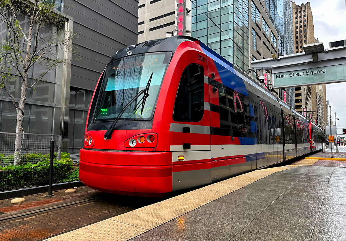 Public Transit Light Rail train