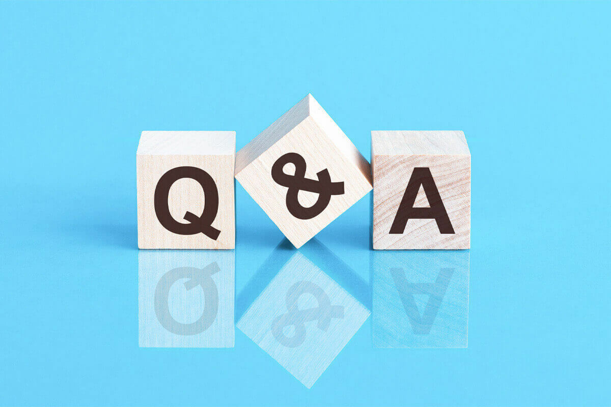 wooden blocks with the letters Q & A