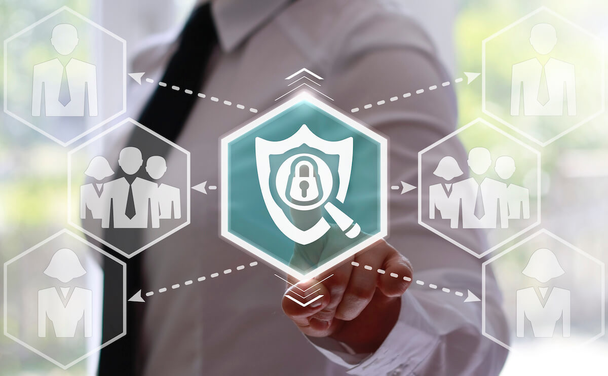 Illustration of a private locked financial file