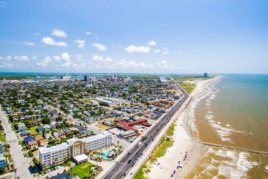 Galveston TX skyline