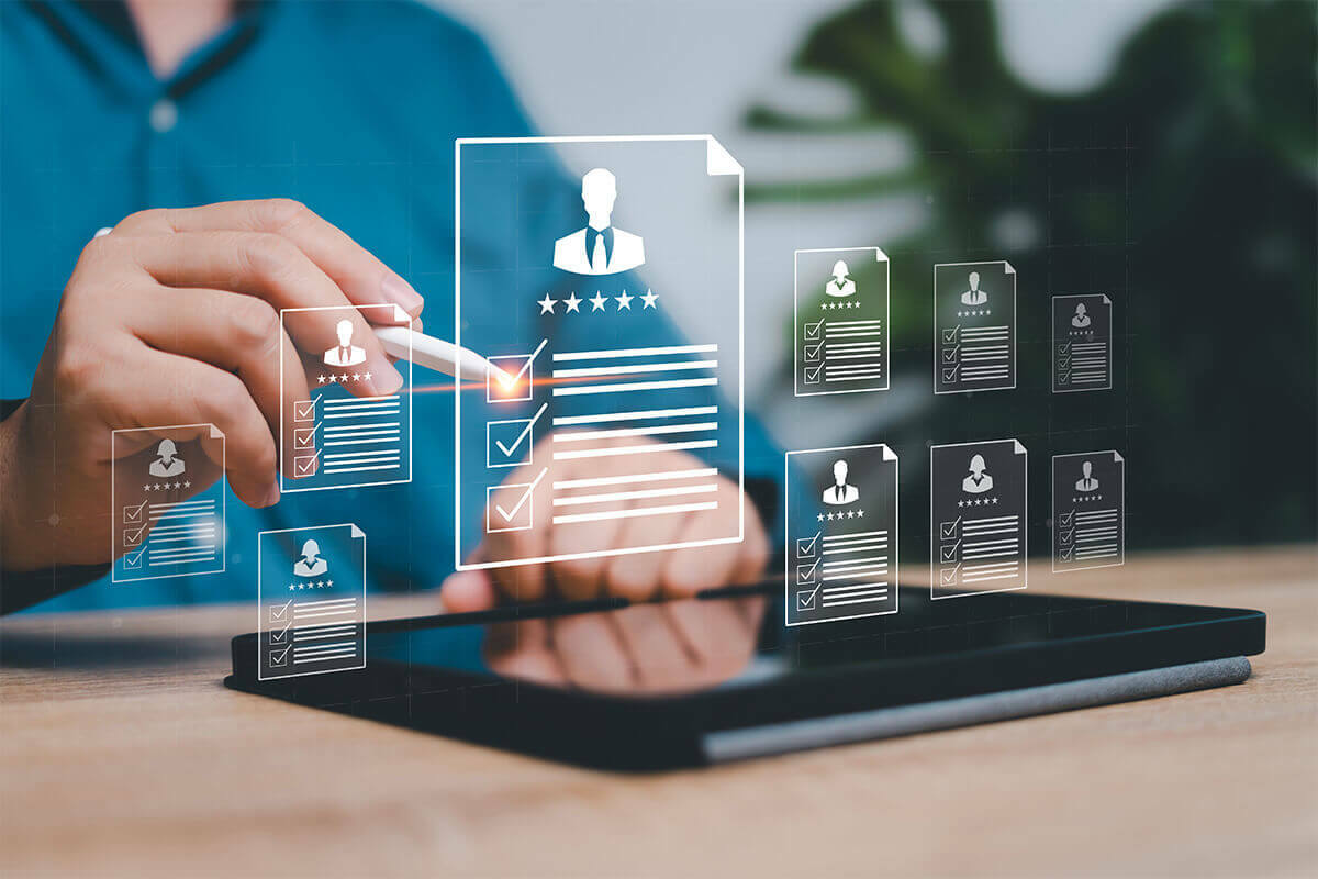 person using automation in workforce compliance