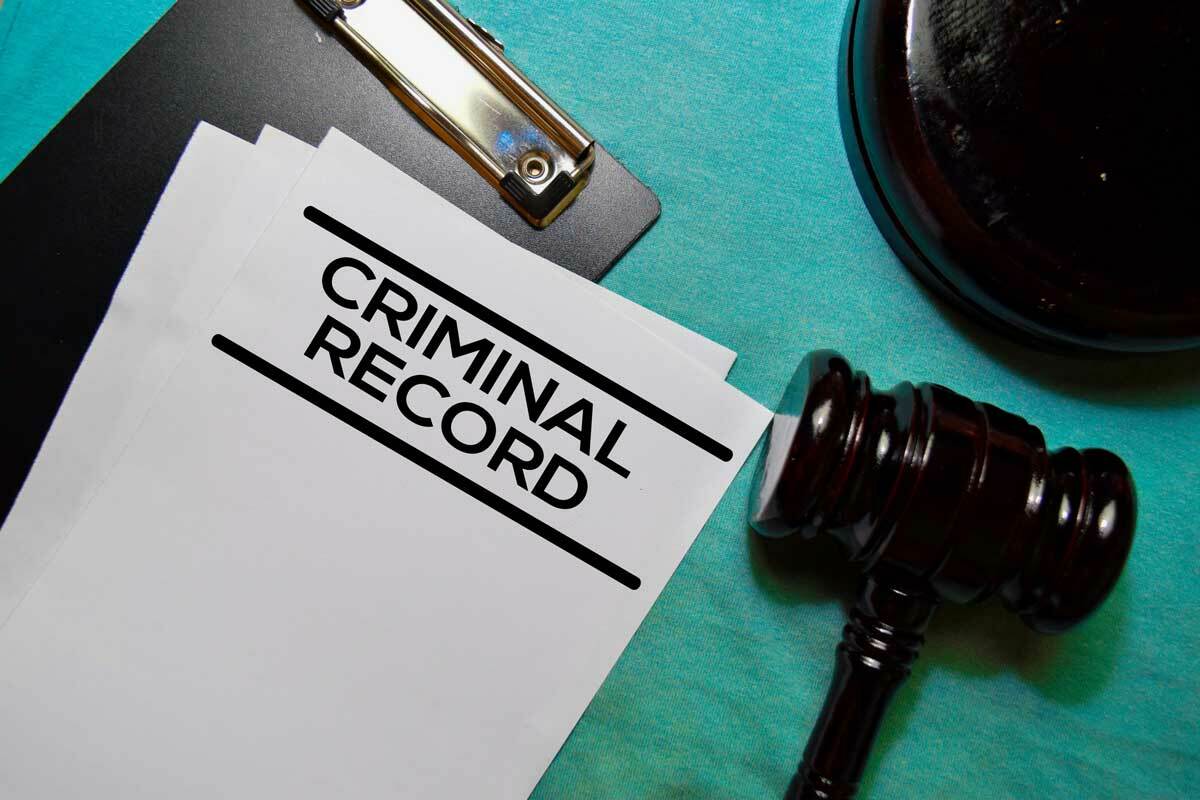 criminal record and gavel
