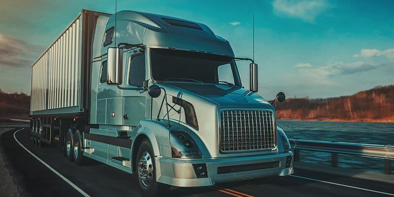 18-wheel transport truck