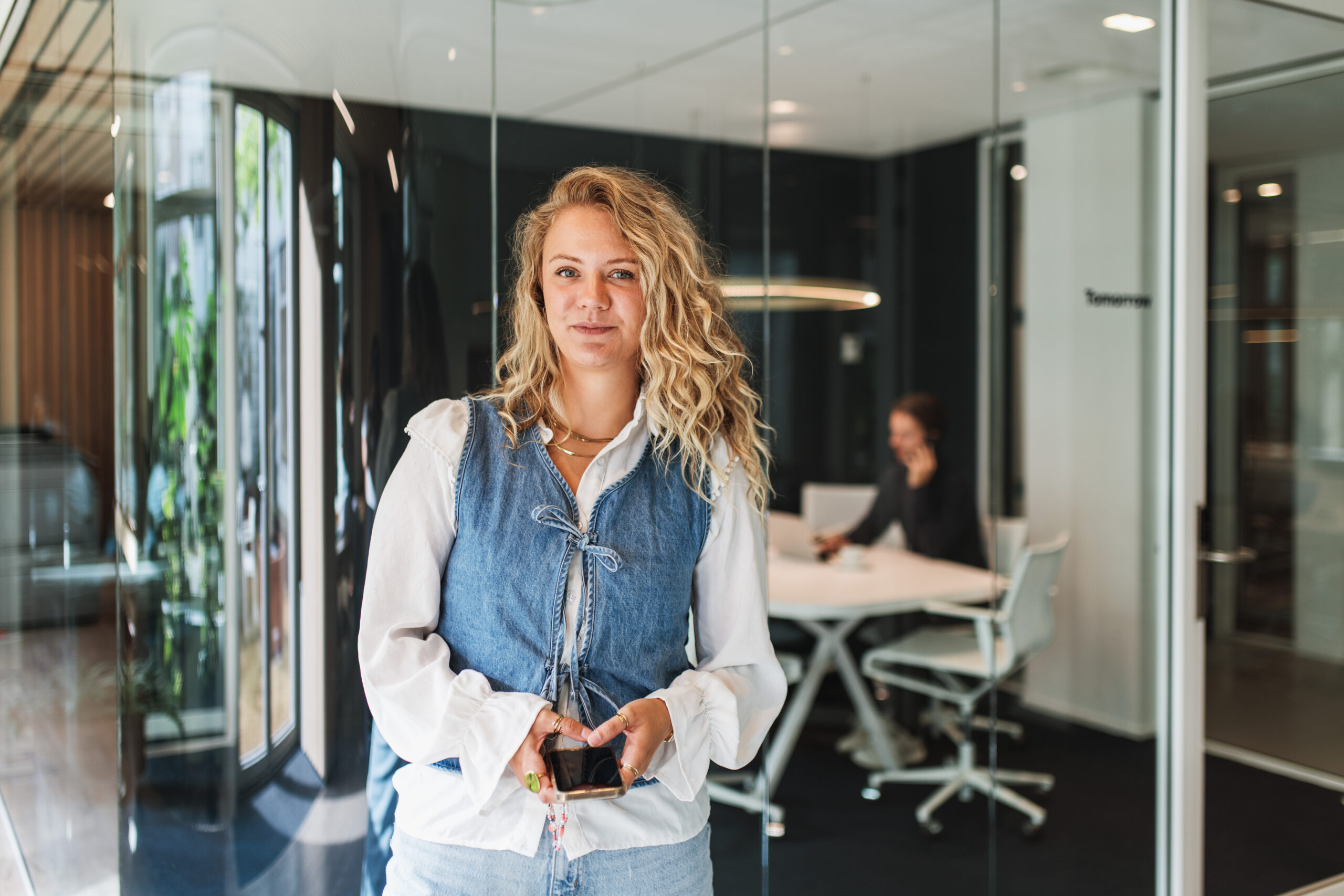 Female DISA-employee in a professional office environment