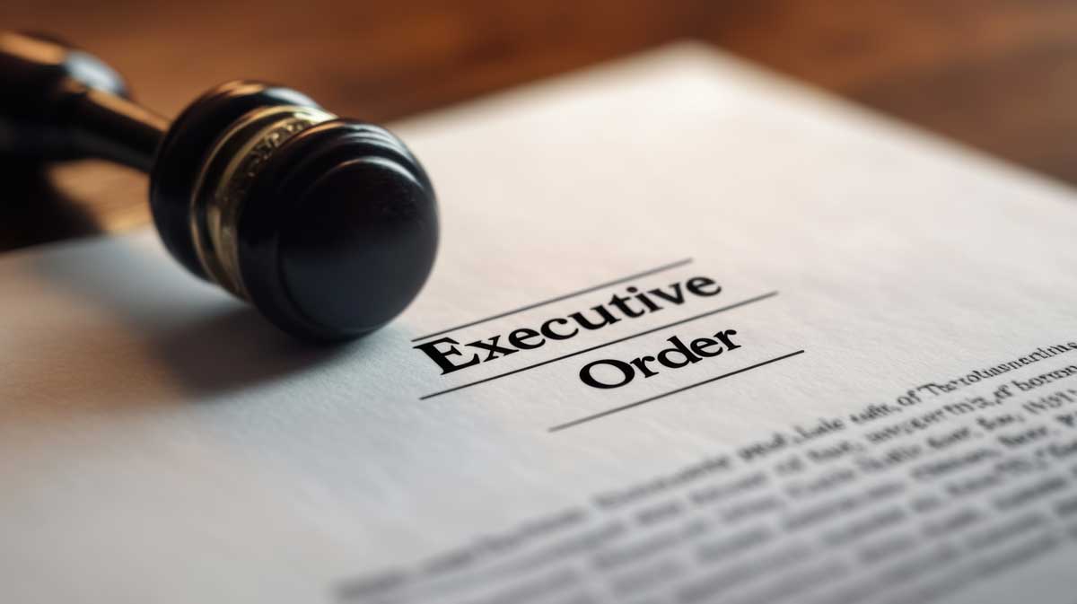 Paper with the title Executive Order