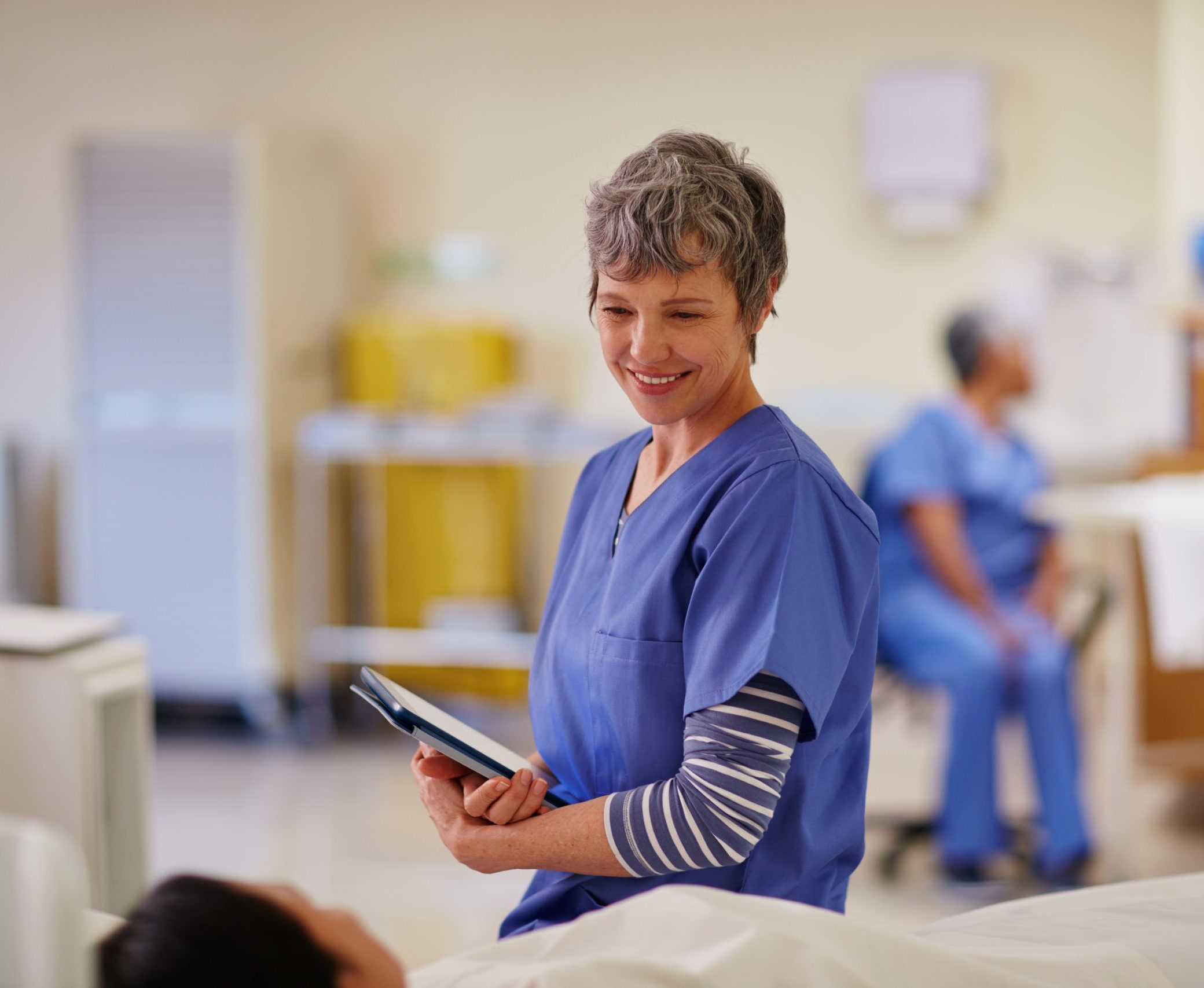 Healthcare employee at work