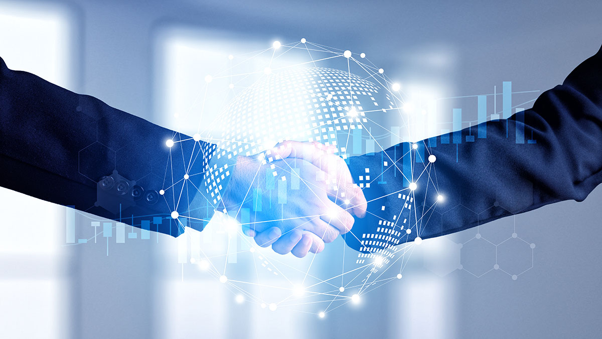 business professionals shaking hands