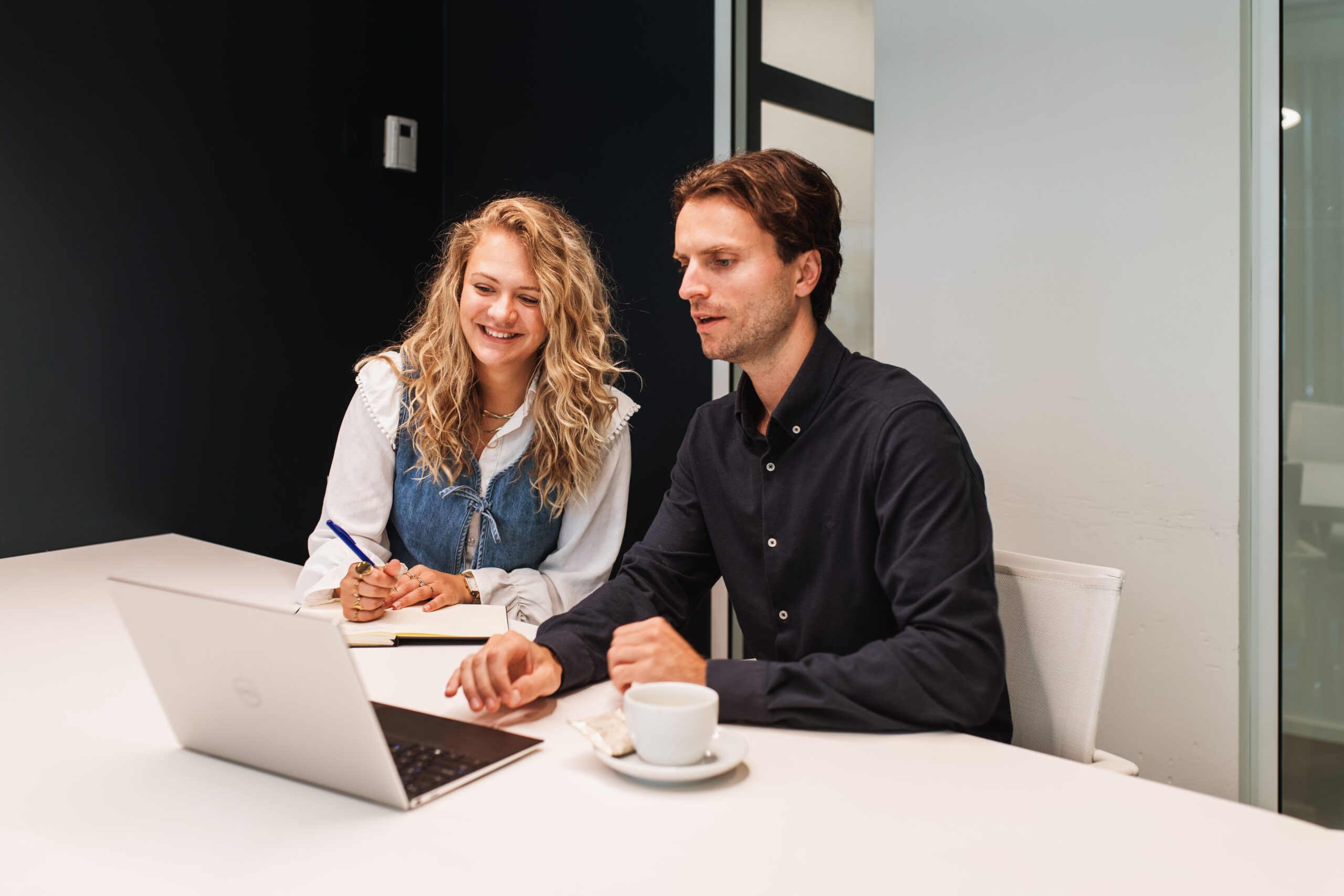 Two colleagues working