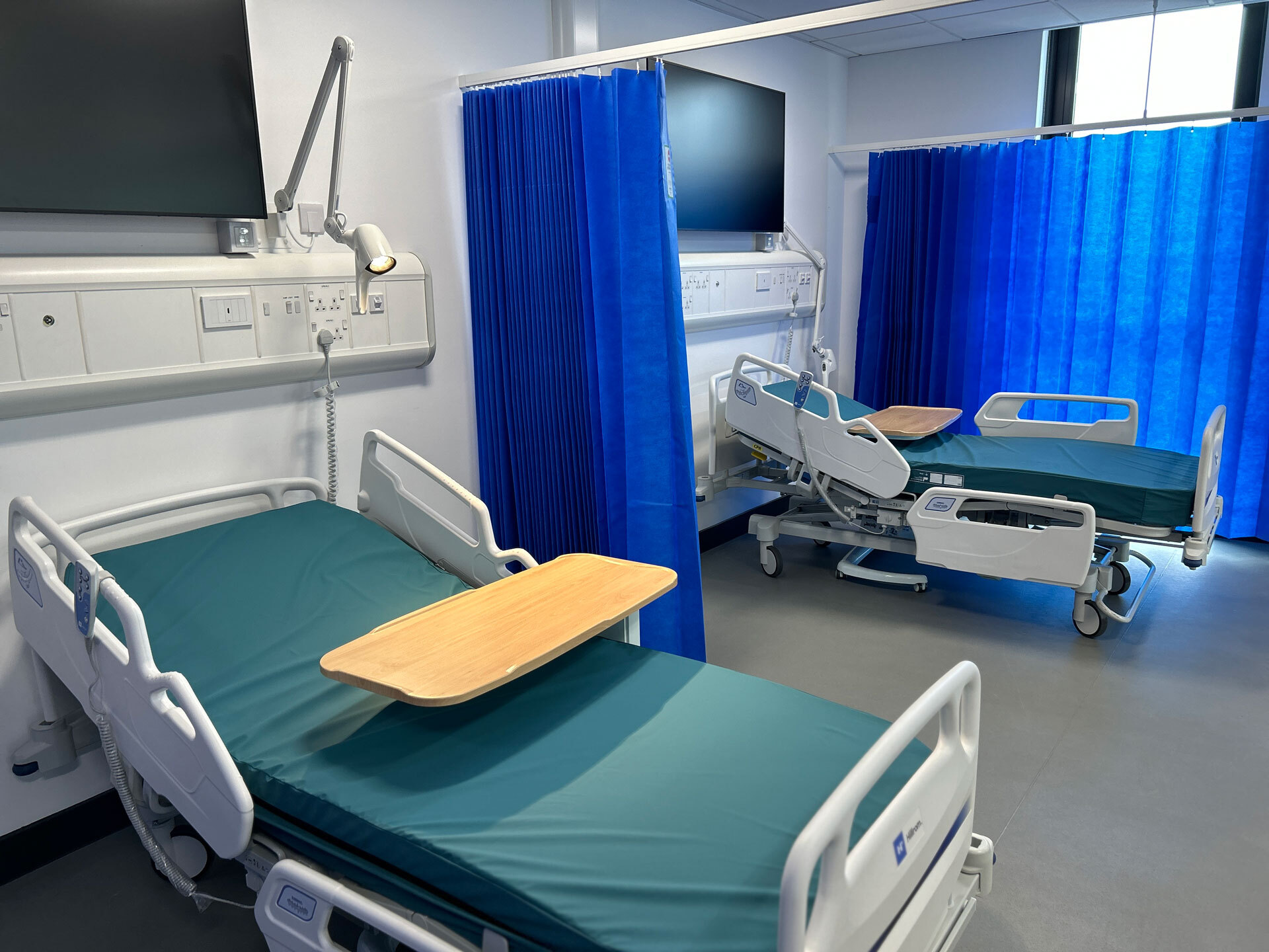 The simulated hospital ward at the City Hub.