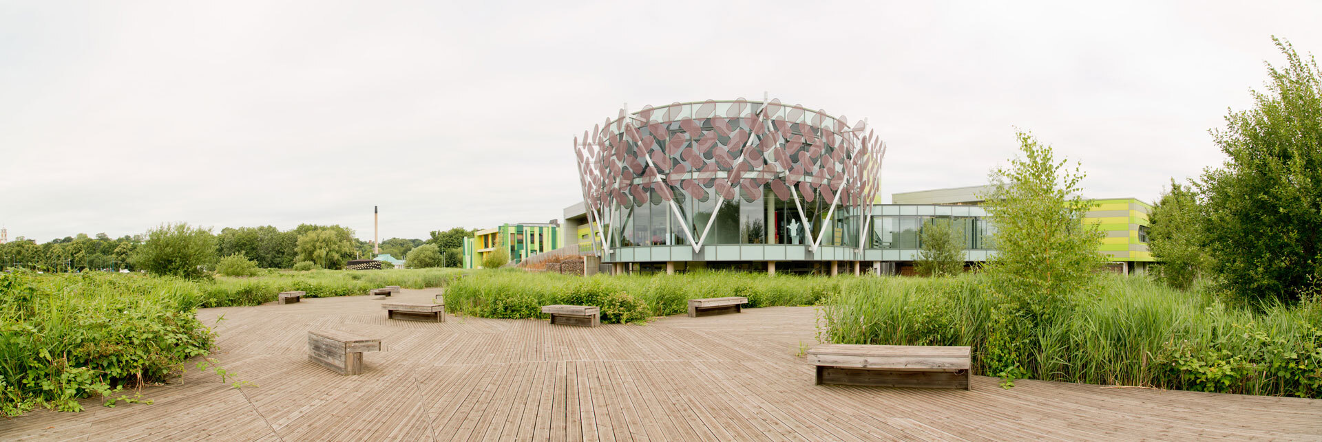 The exterior of the Highfields campus.