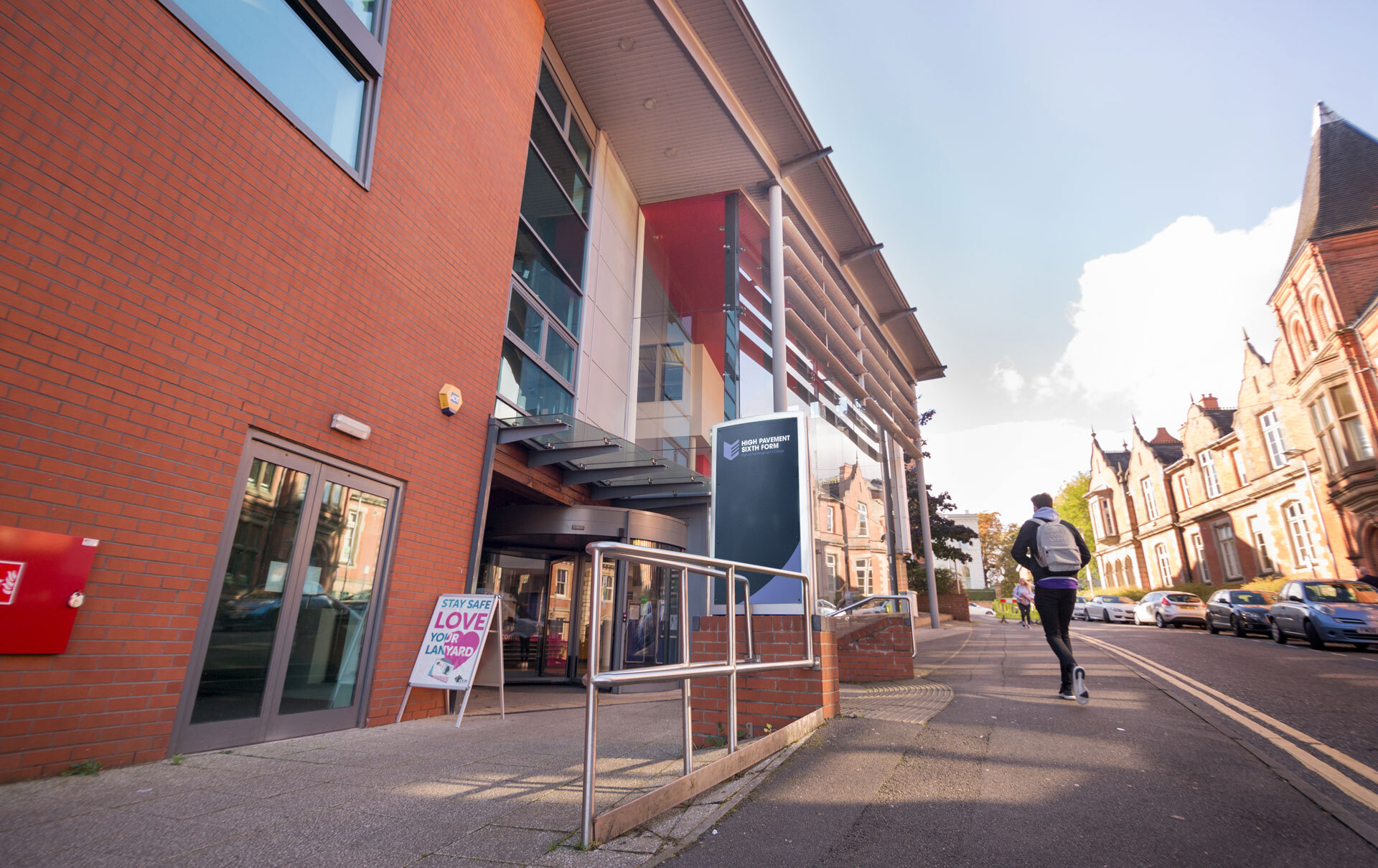 The outside of High Pavement Sixth Form College