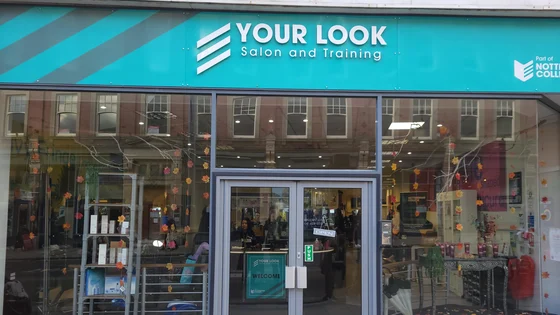 Front entrance of Wheeler Gate salon.