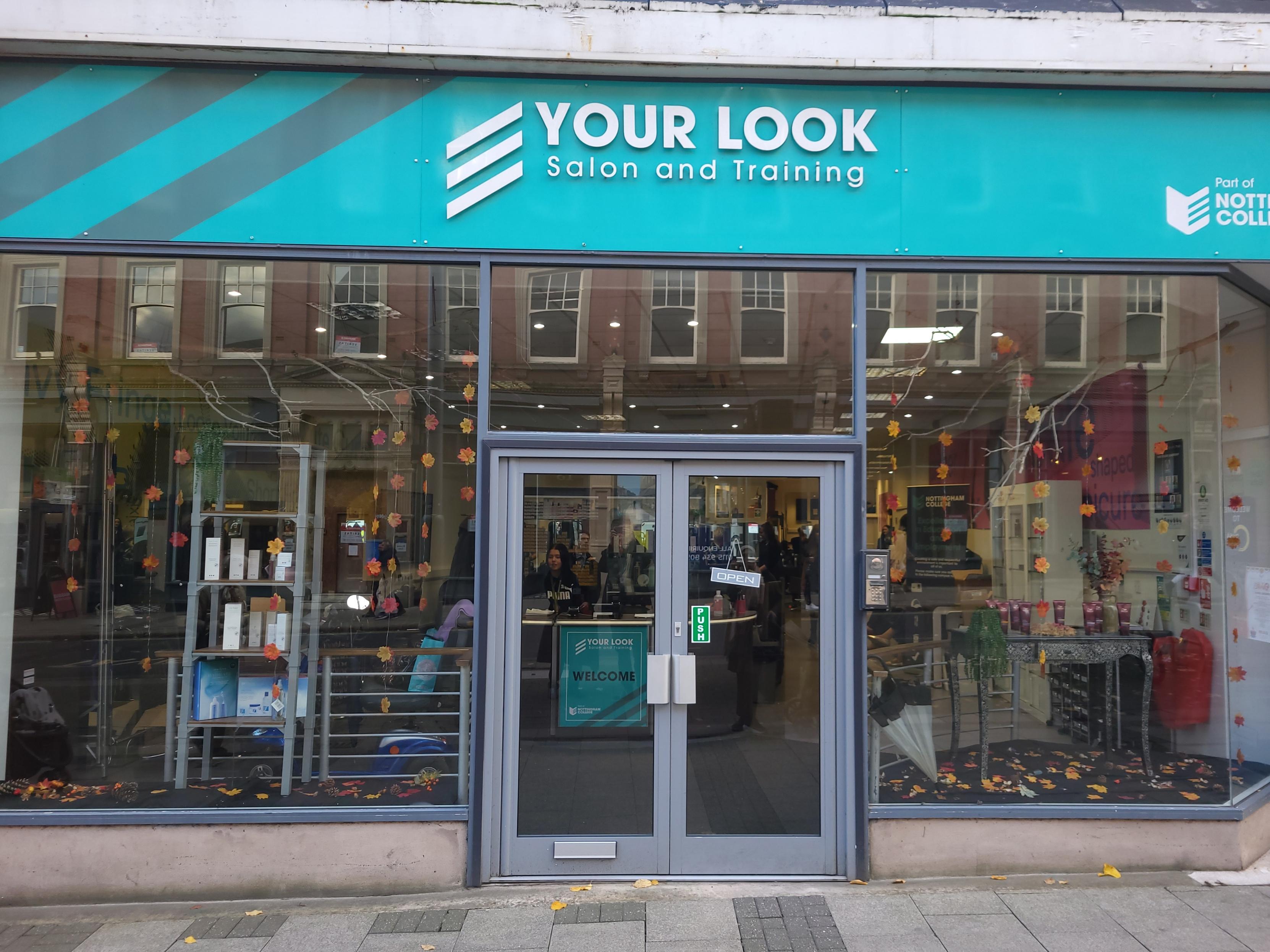 Front entrance of Wheeler Gate salon.