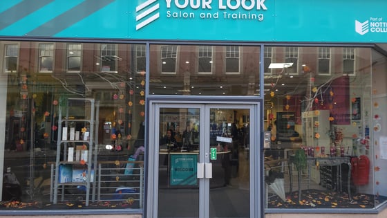 Front entrance of Wheeler Gate salon.