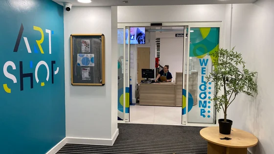 Inside foyer entrance to 25 Stoney Street.