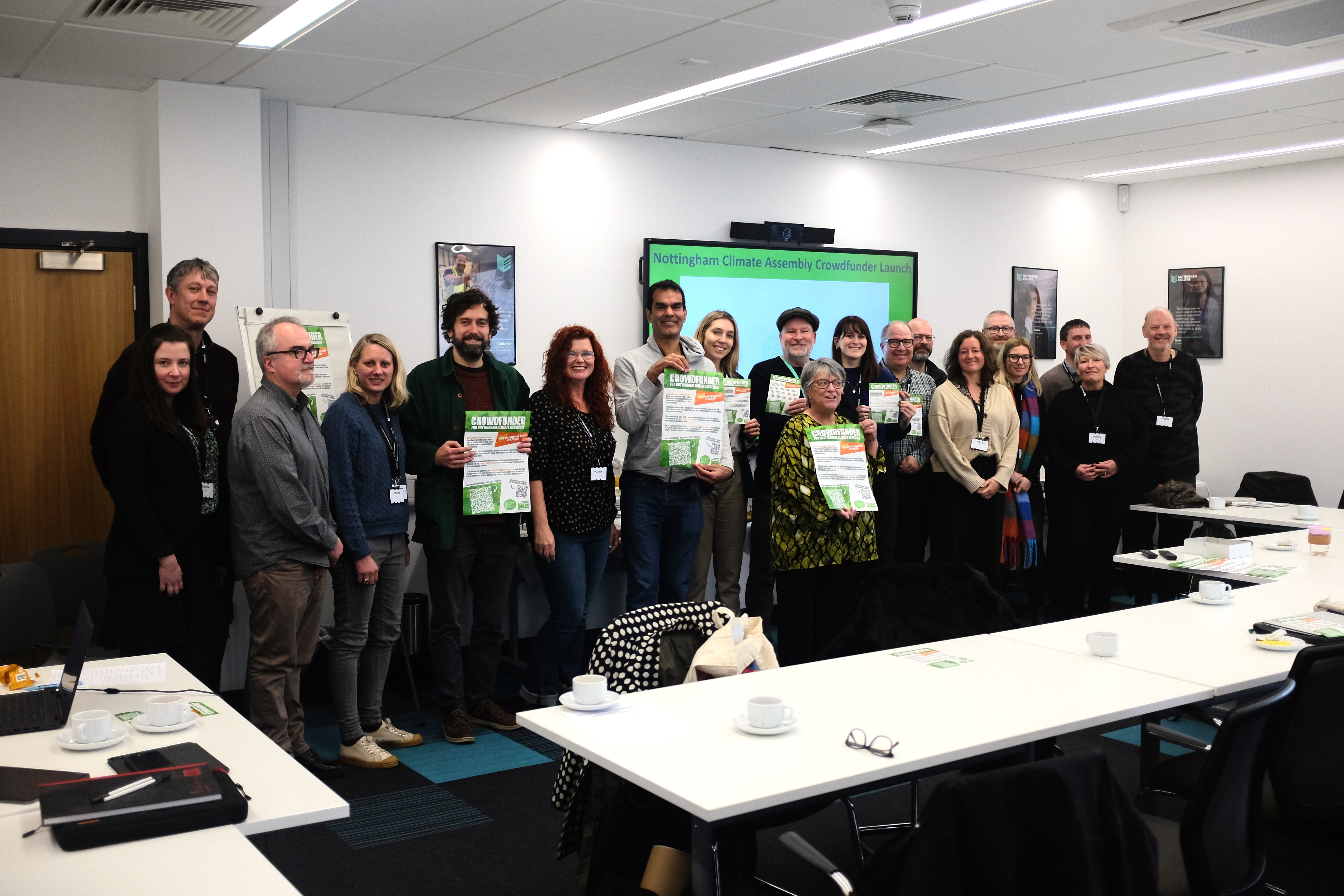 Group of Climate assembly participants smiling