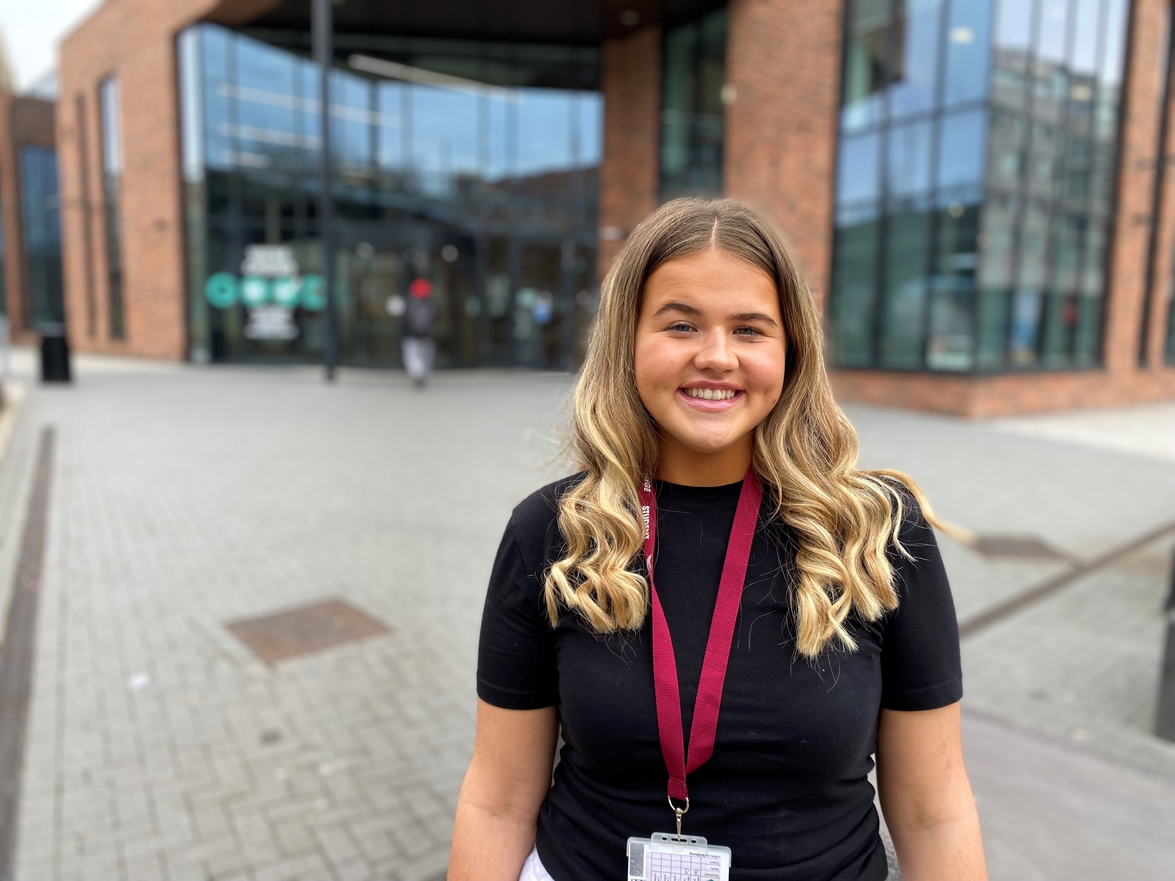 Lelly Rabjohn outside the City Hub