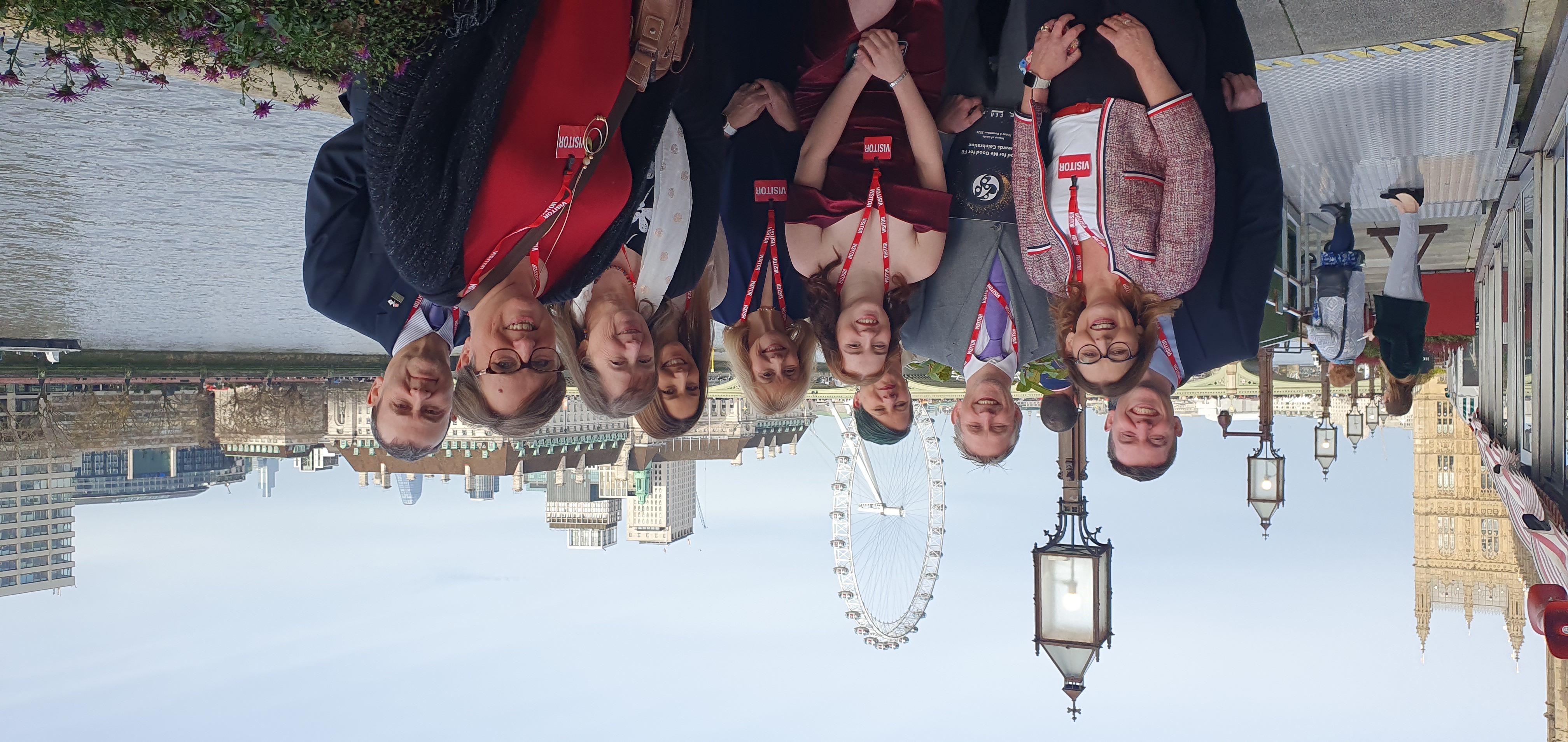 Group pictures of everyone representing Nottingham College at the GFMGFFE awards, at the event in london.