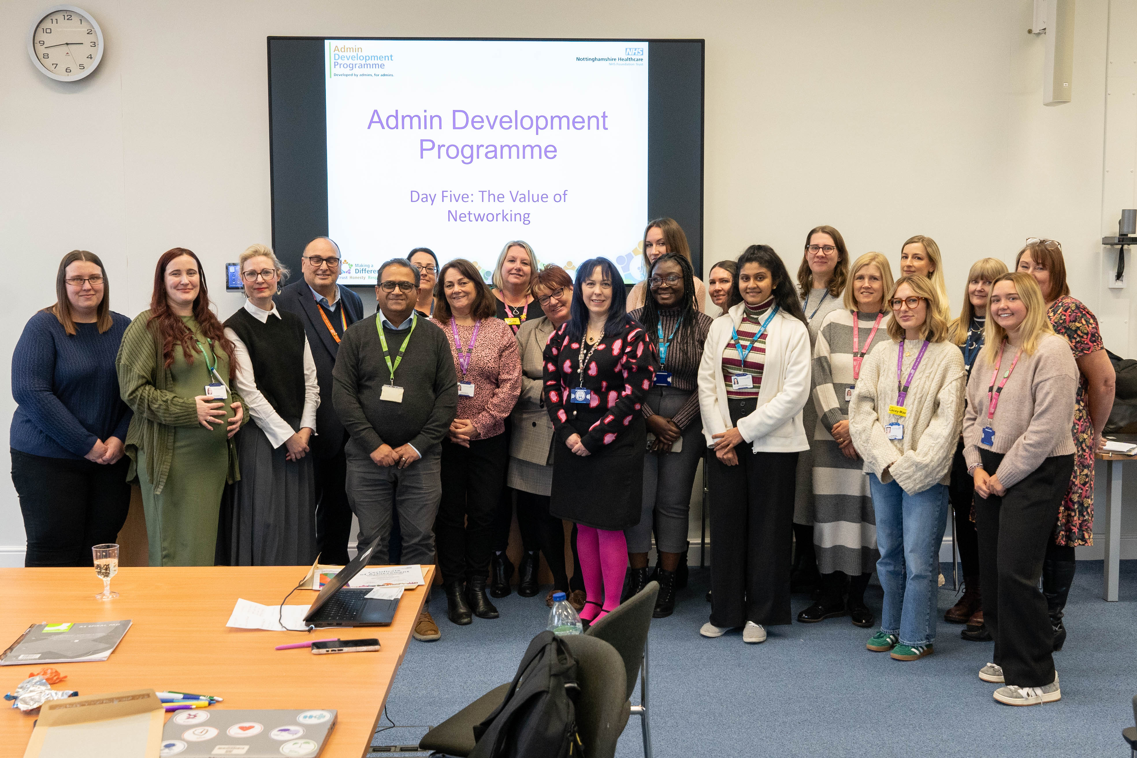 A group photo of people who work at Nottinghamshire Healthcare NHS Foundation Trust