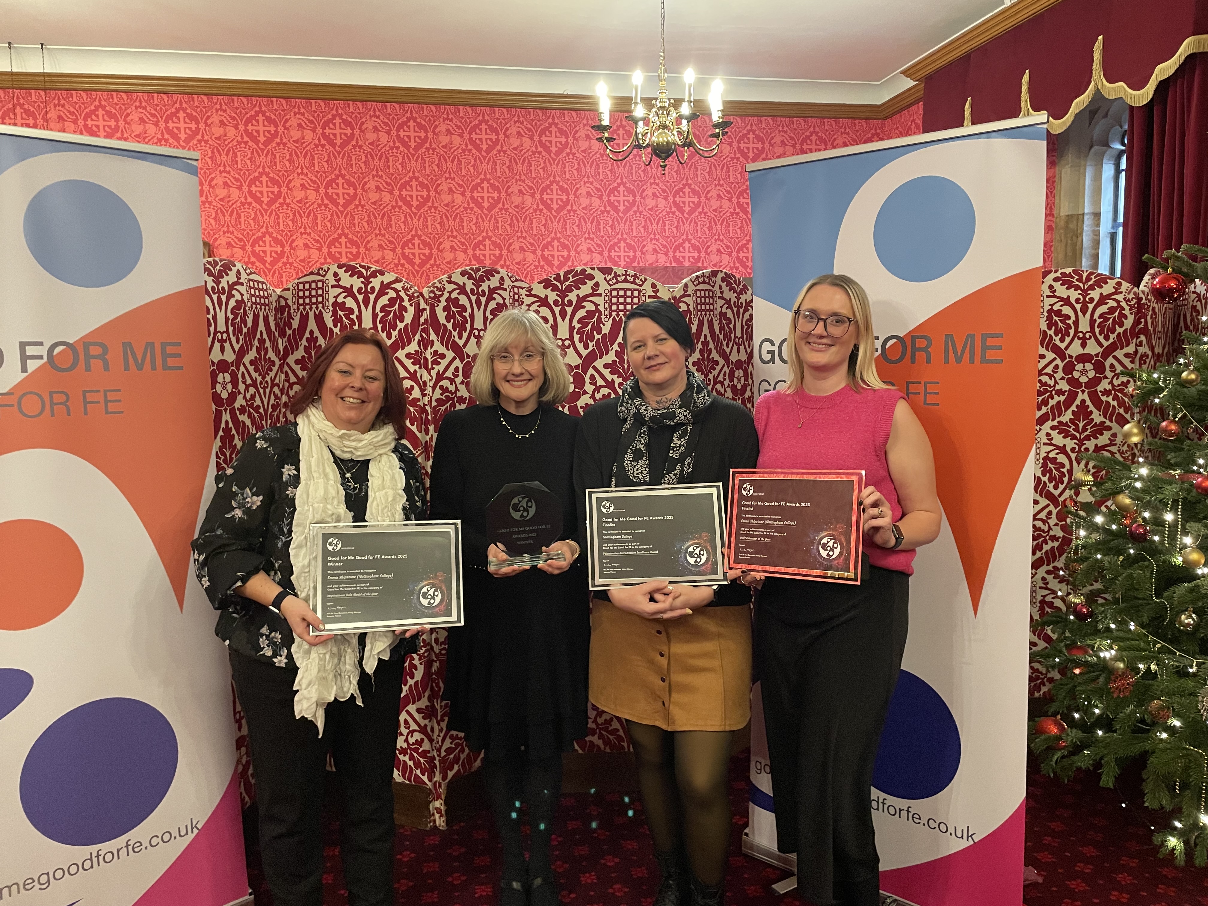 Left to right: Emma Shipstone, Janet Smith, Charlotte Prowse, Zoe Scott