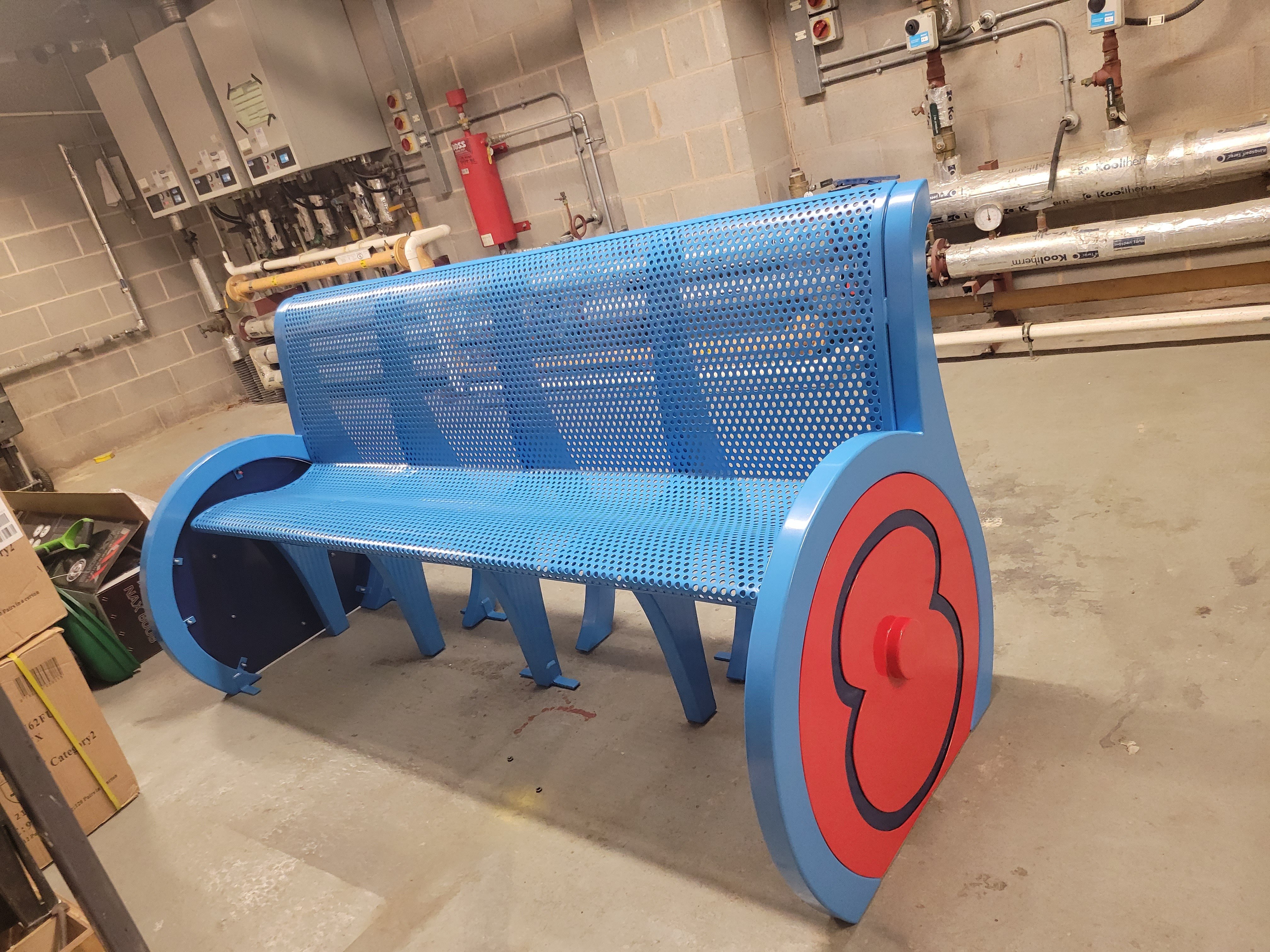 A bench made by engineering students