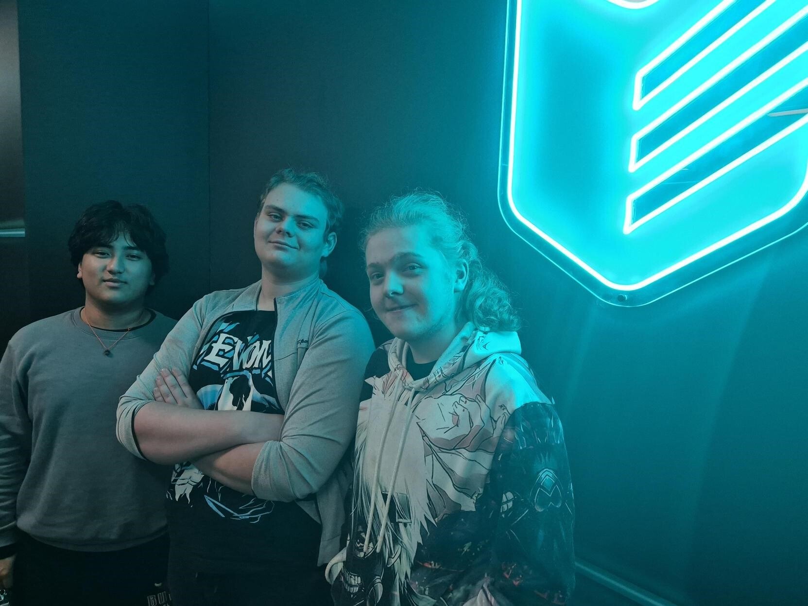 Students in the new Esports centre.