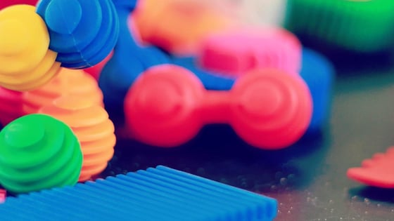 Colourful children's toys