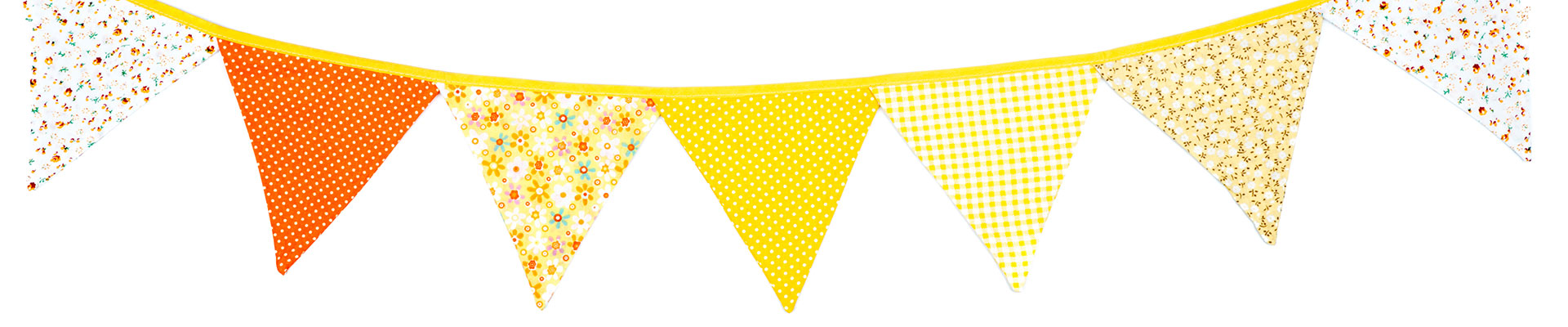 Colourful spring bunting